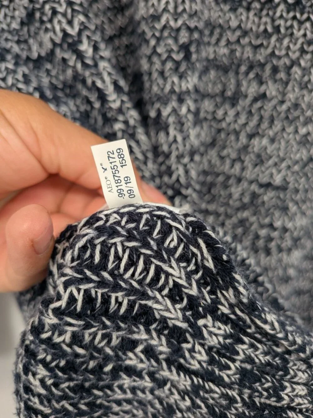 Marled Knit Crewneck Sweater Pullover Neutral Office Minimalist Capsule XXLarge